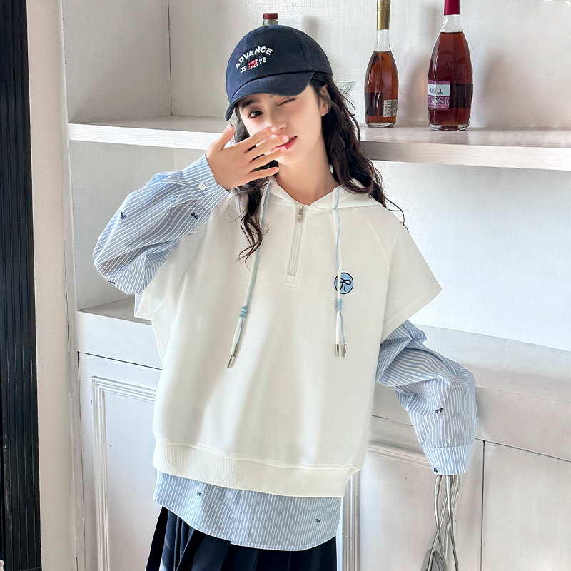 女童卫衣套装2025春秋新款中大童洋气春装女孩衣服儿童时尚两件套