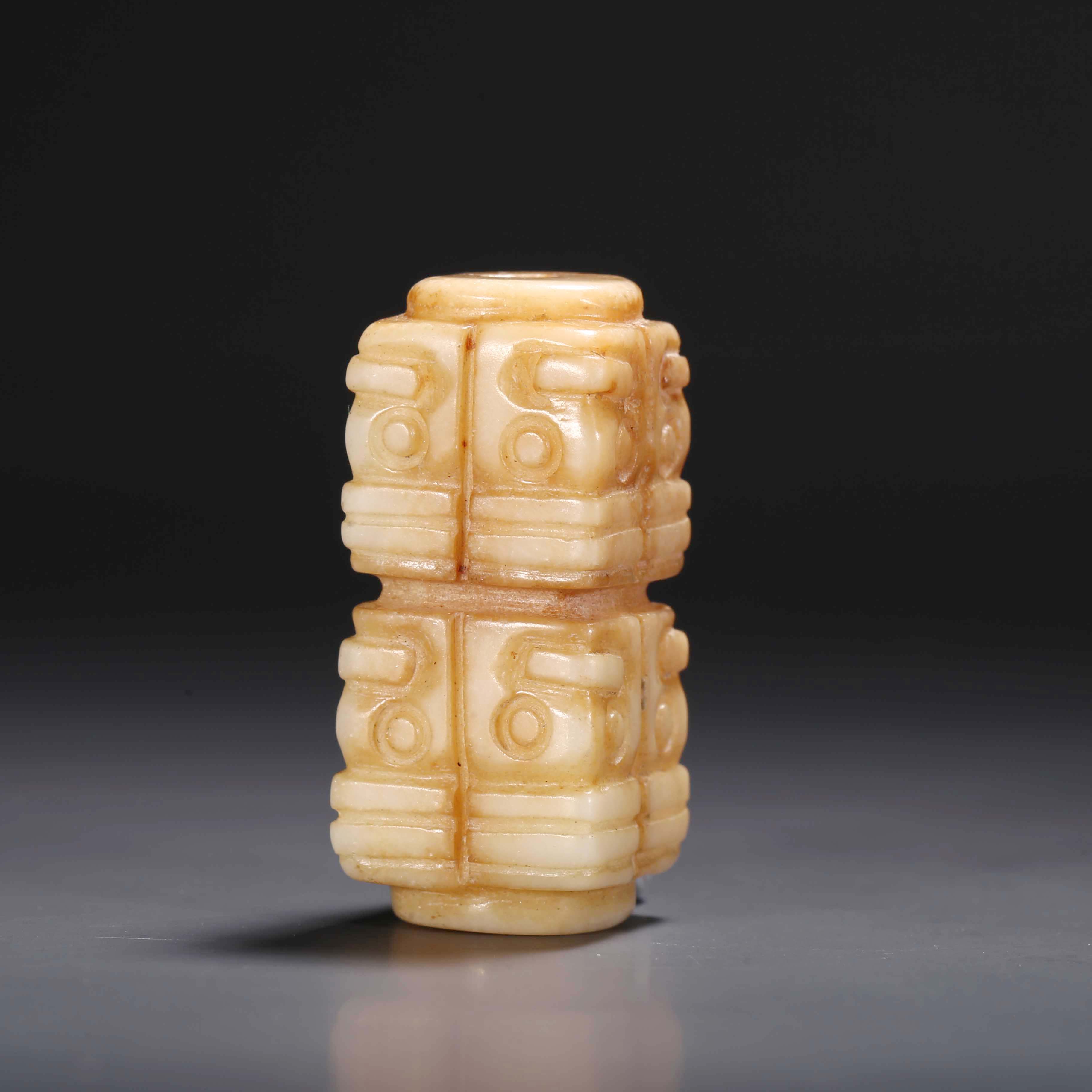 【济文阁】JDY20122908清代 琮式玉勒