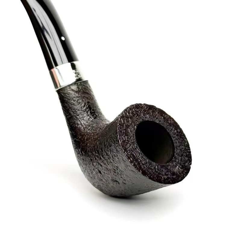 英国登喜家The White spot蛇年生肖限量黑色喷砂面4135石楠木烟斗