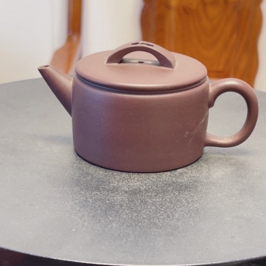 紫砂茶壶本地料半手工瑕。