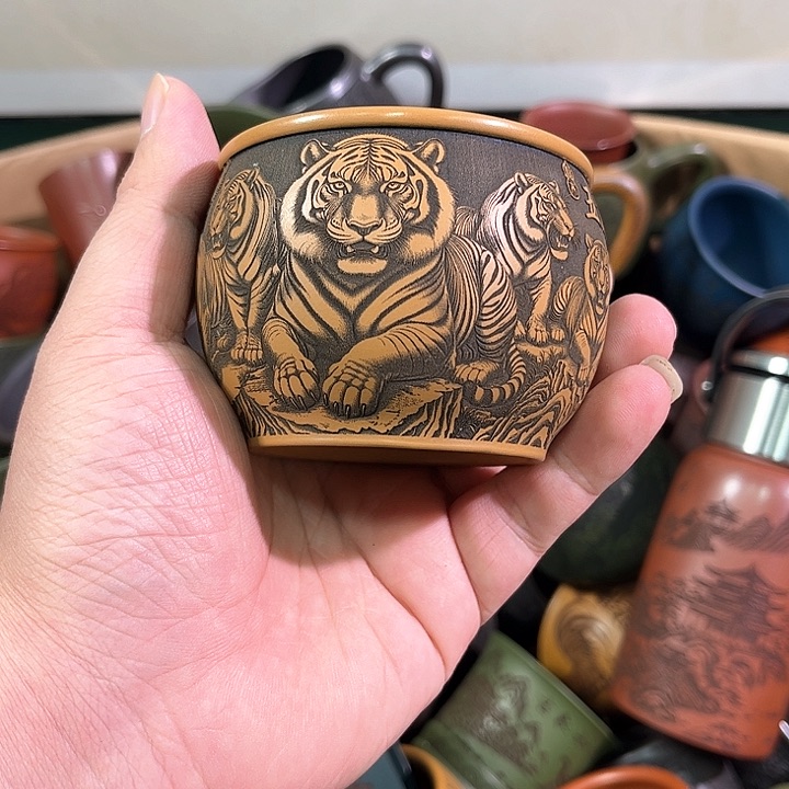 茶杯紫砂全手工紫砂主人杯