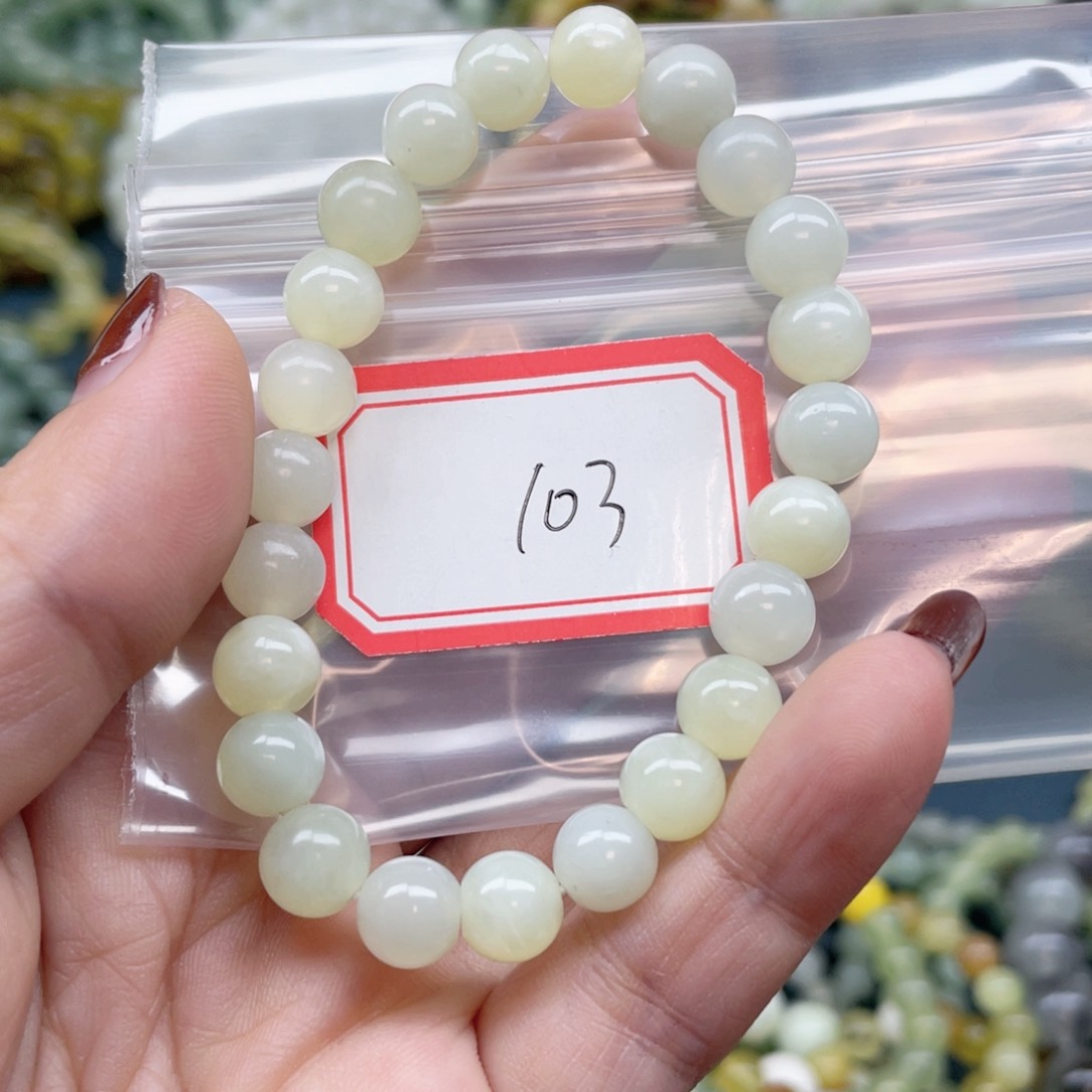 未镶嵌蛇纹石玉手串