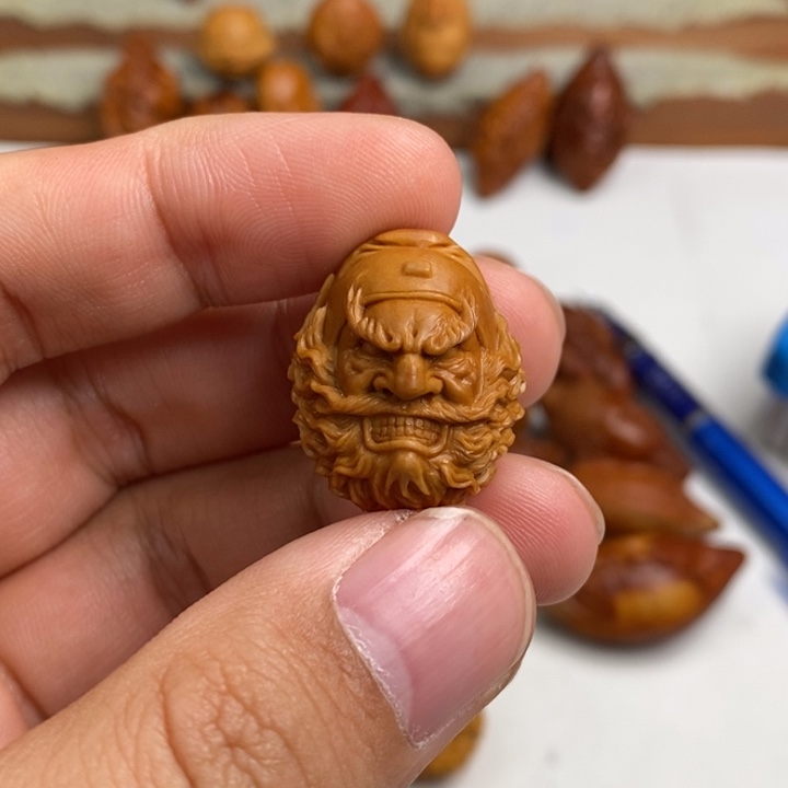 中***骨橄榄核手串/手链钟馗