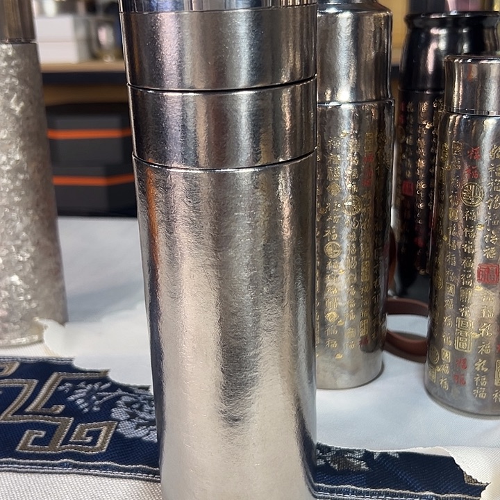 内外纯钛茶水分离杯本色不要杯套