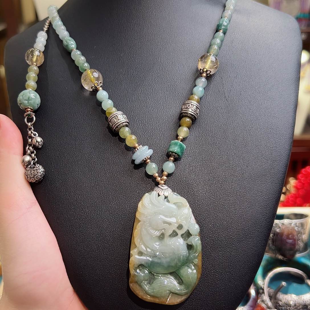 翡翠项链未镶嵌项链