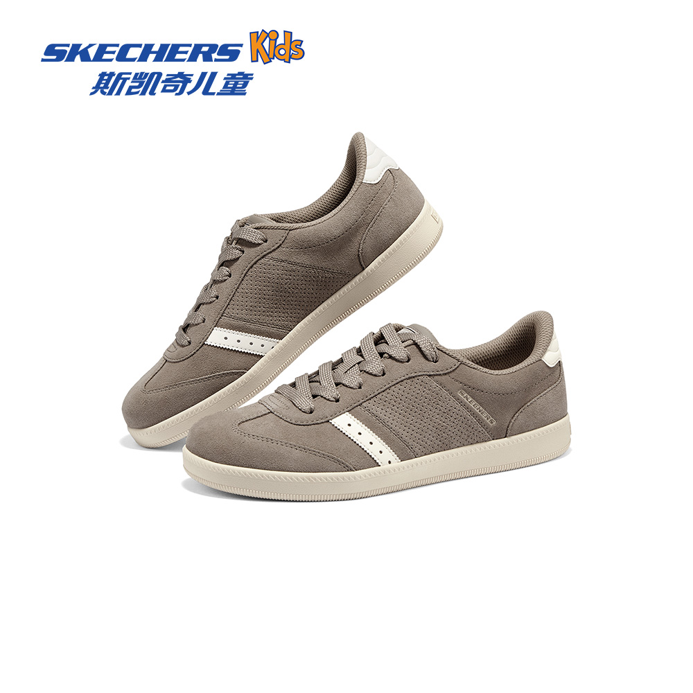Skechers Kids童鞋男童经典鞋头德训鞋潮流轻量舒适板鞋418001L