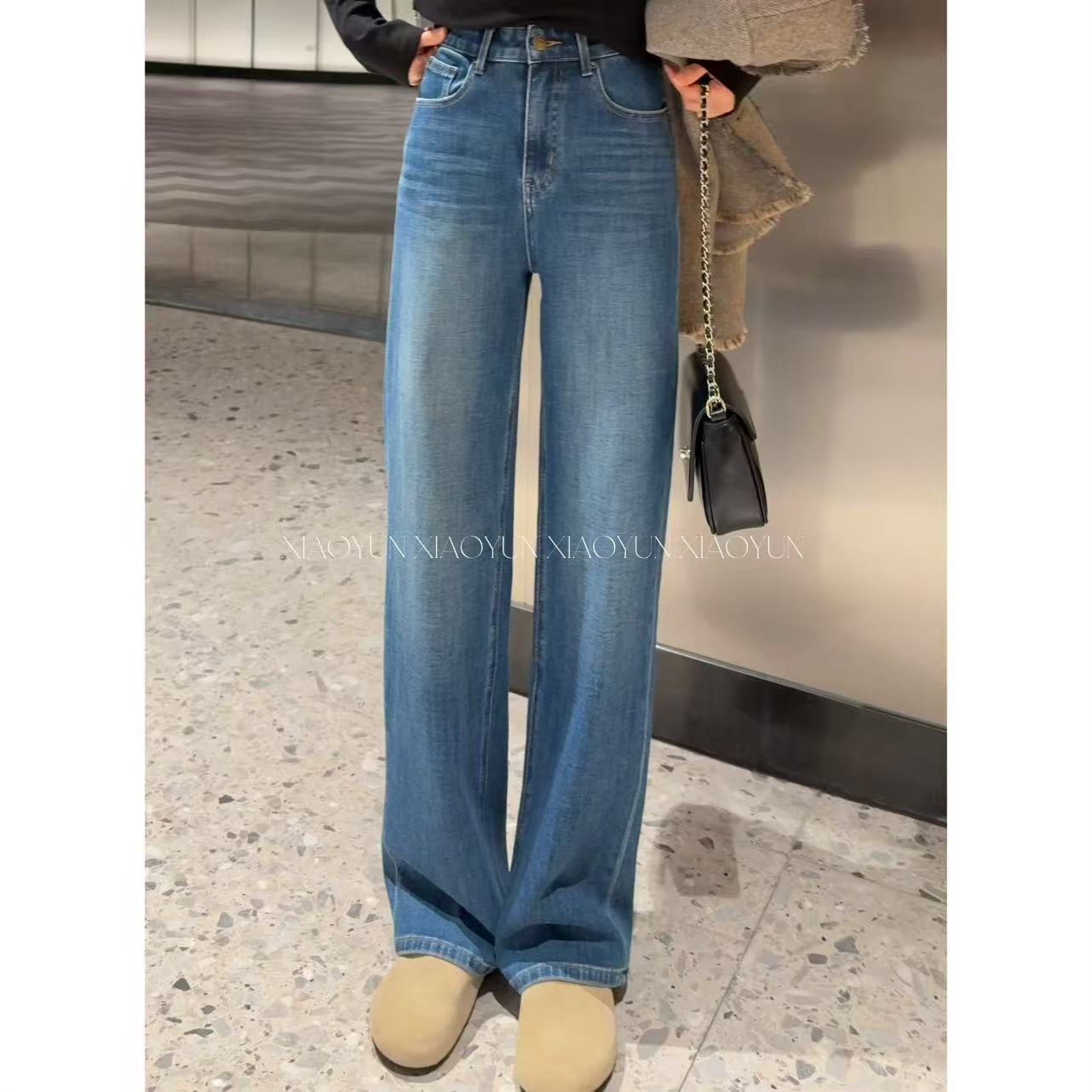 【修腿女神裤】小允姐姐2025新款时尚气质高级牛仔裤