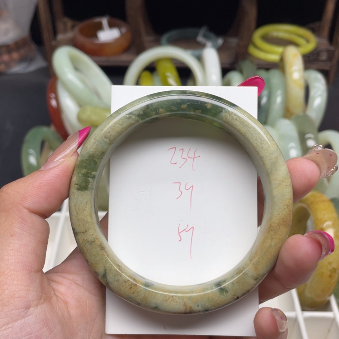 未镶嵌蛇纹石玉手镯