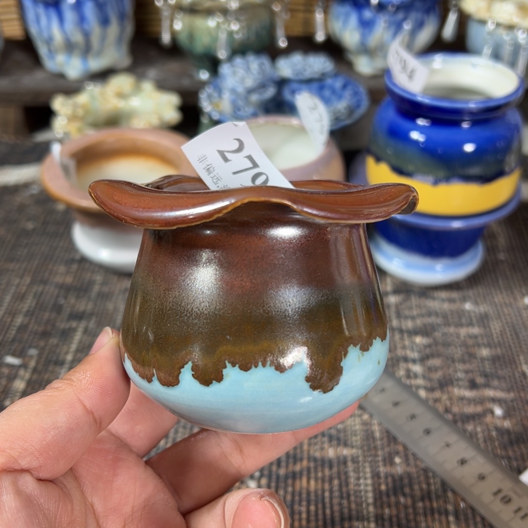 红陶景德镇手工花盆