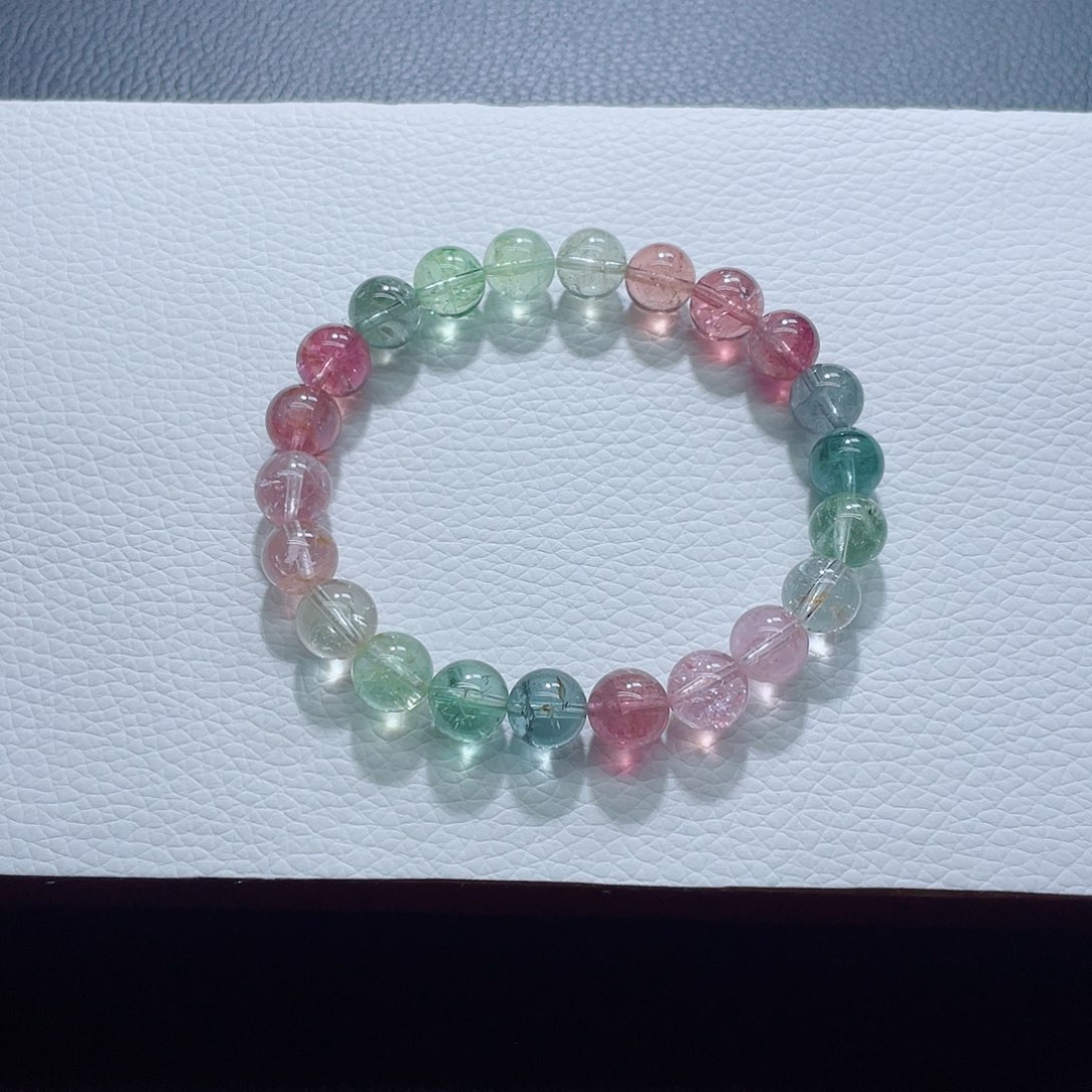 碧玺手链未镶嵌8.8mm左右