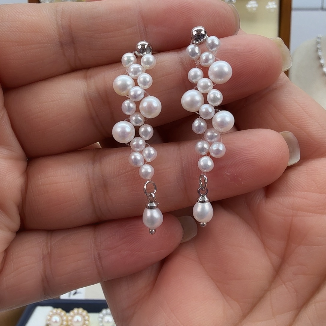 未镶嵌耳饰淡水珍珠