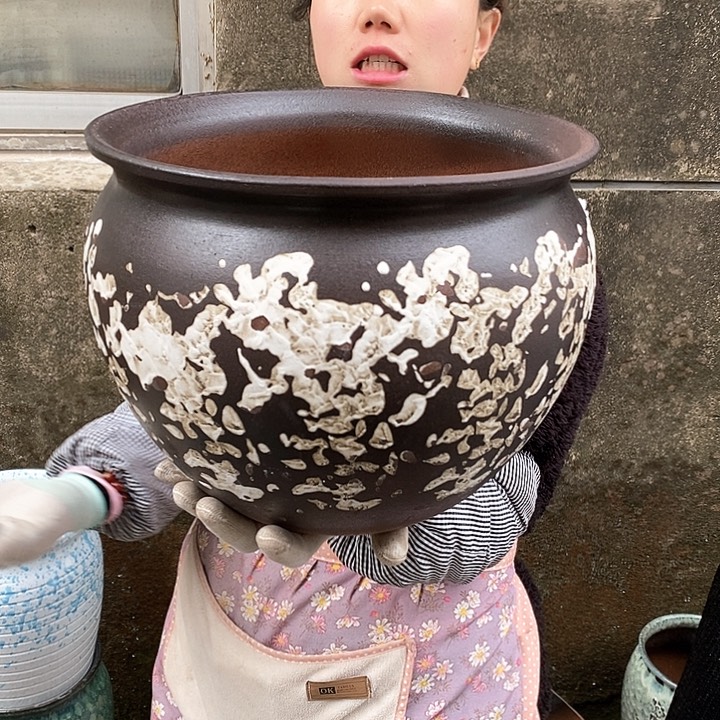 紫砂花盆正品口30高24