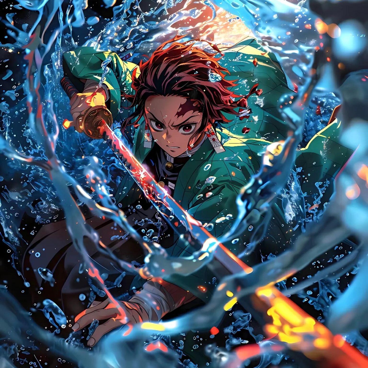 《鬼灭之刃》  强盗  周边二创 亚克力镭射票-票根