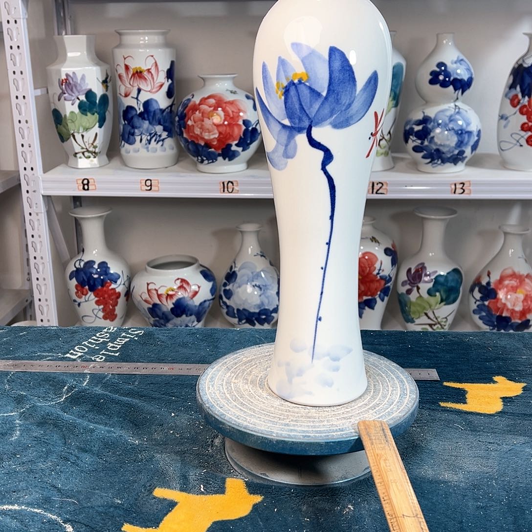 摆件景德镇陶瓷美青听