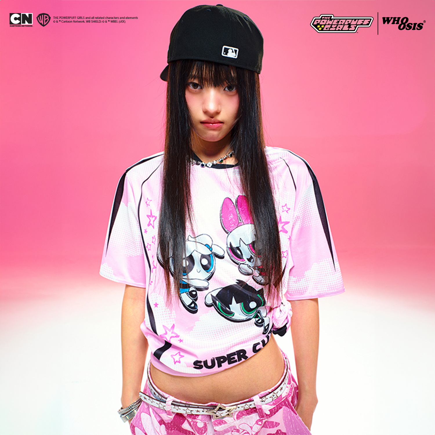 【飞天小女警联名】WHOOSIS满印乒乓球服夏季运动卡通球衣透气