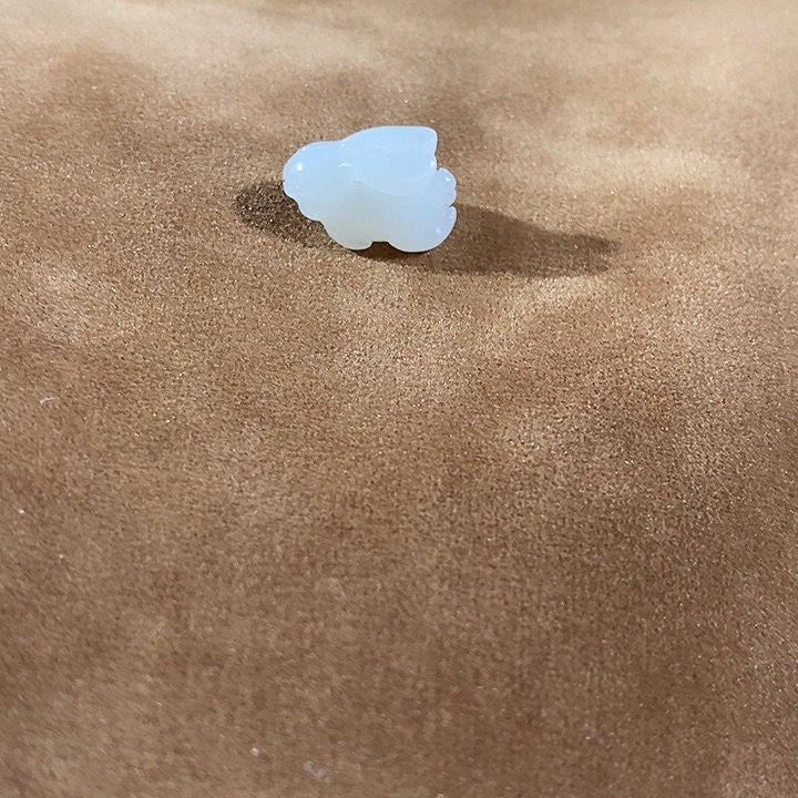 和田玉颈饰未镶嵌土**丝