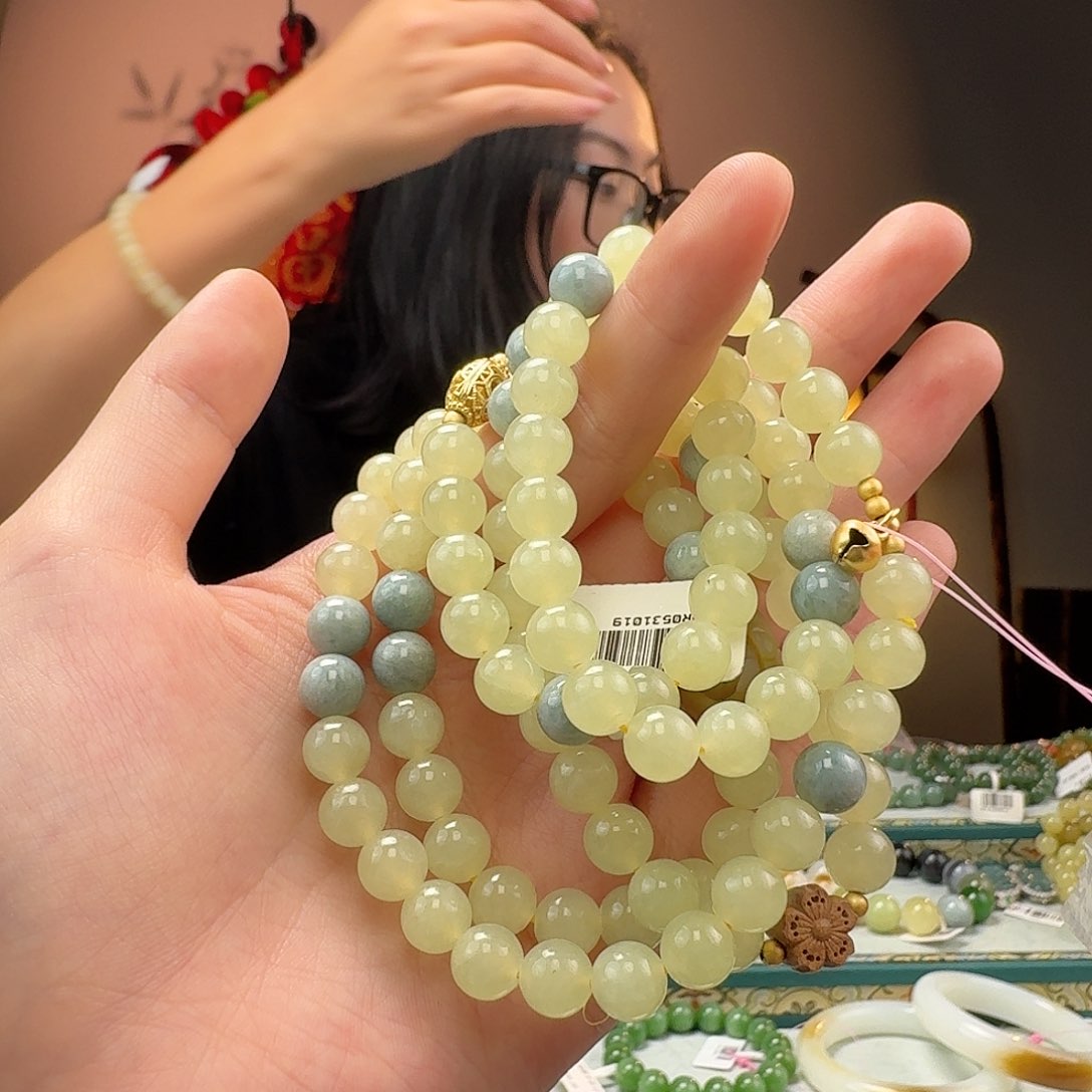 和田玉手串未镶嵌