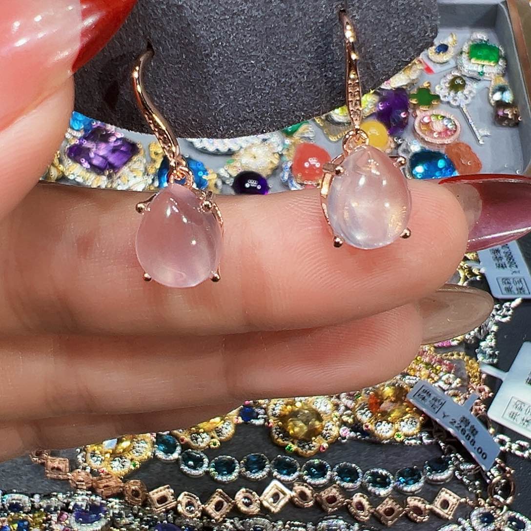 颈饰银S925镶嵌芙蓉石