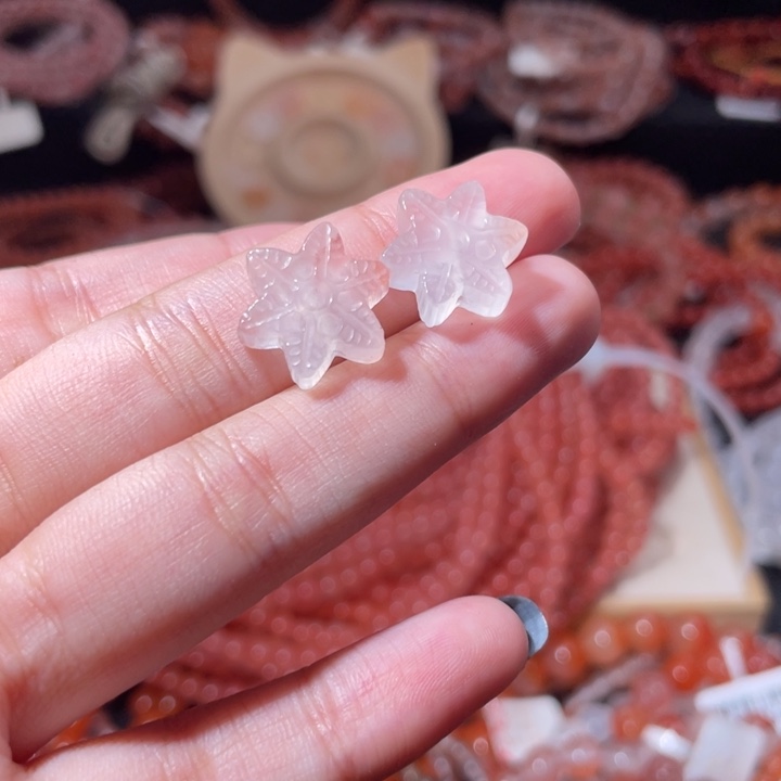 南红玛瑙未镶嵌雪花1019