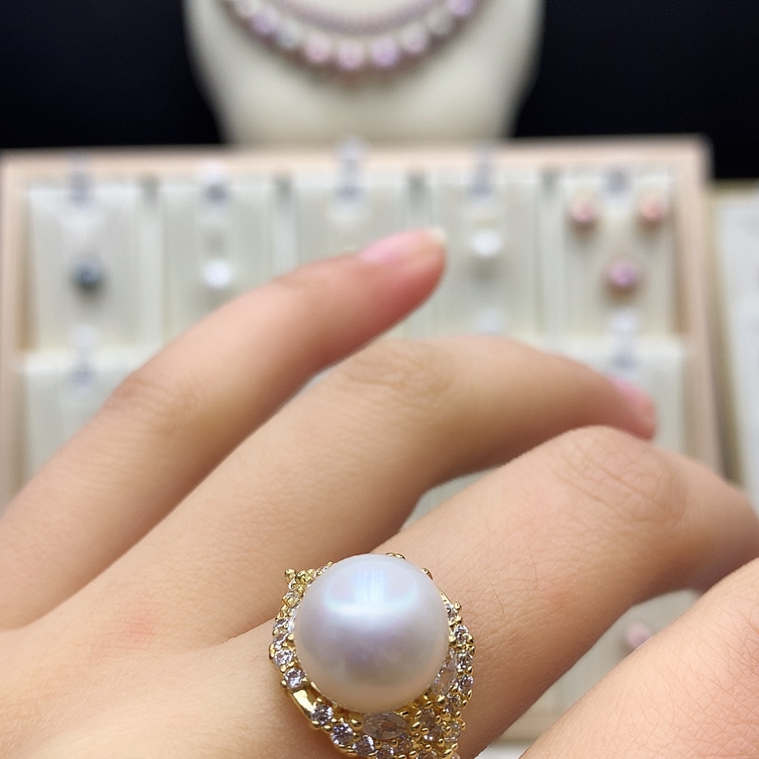 颈饰合金淡水珍珠