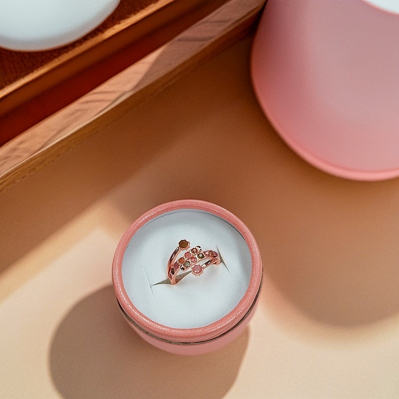 时尚气质款彩虹蛇形女戒活口可调节多样性发货