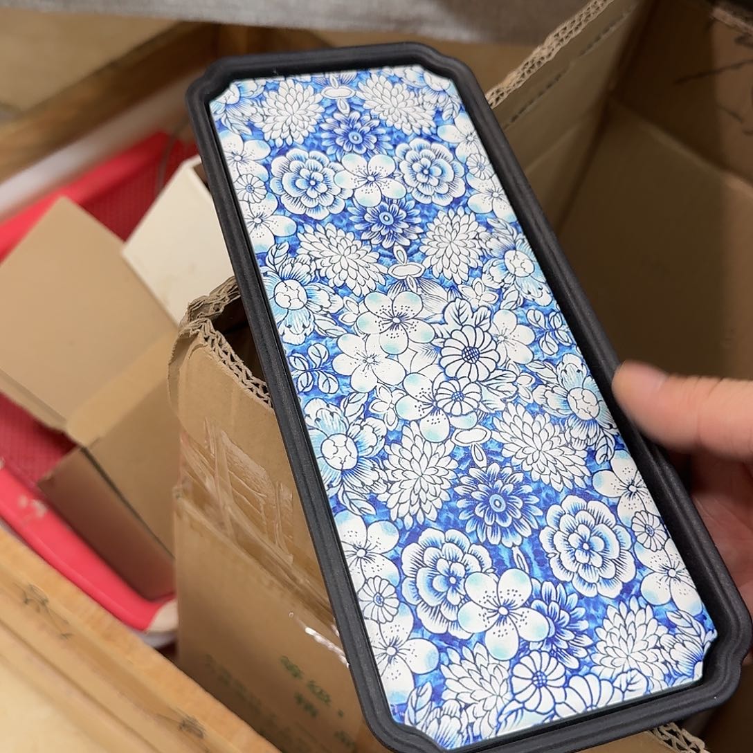 杯子陶青花干泡盘一个