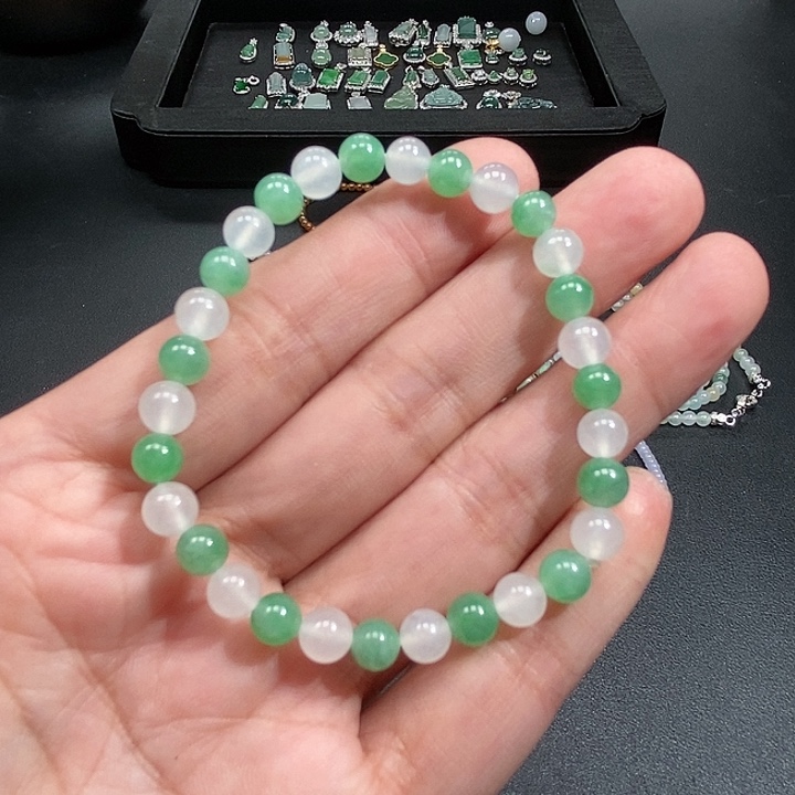 翡翠未镶嵌手串12568890