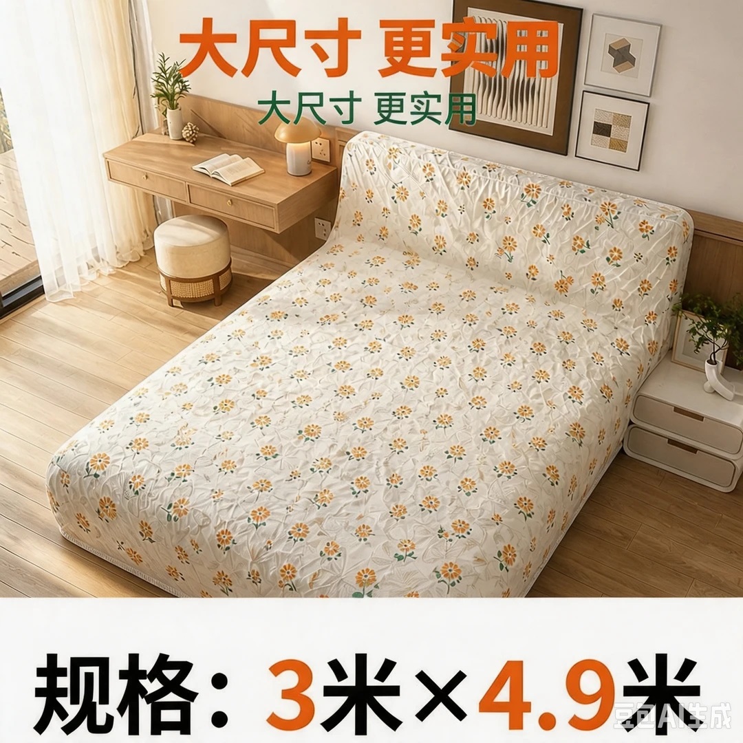  抢！【3米×5米】可套2米印花防尘罩加厚工业包装其他材质包装商品图