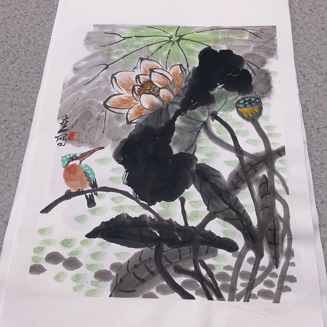 国画1.4平尺纯手绘国画作品