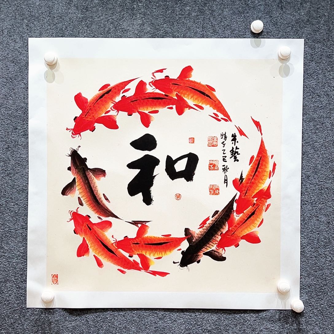 国画纯手绘系列画心