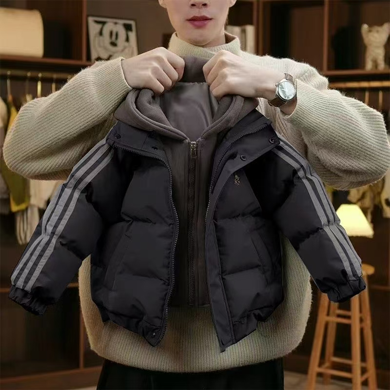 【2025新年拜年服】【现货现发】男宝女宝冬季假两件加厚连帽儿童棉服