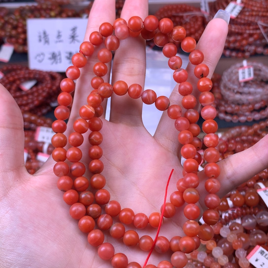 合金手链南红玛瑙保山铁皮卡7