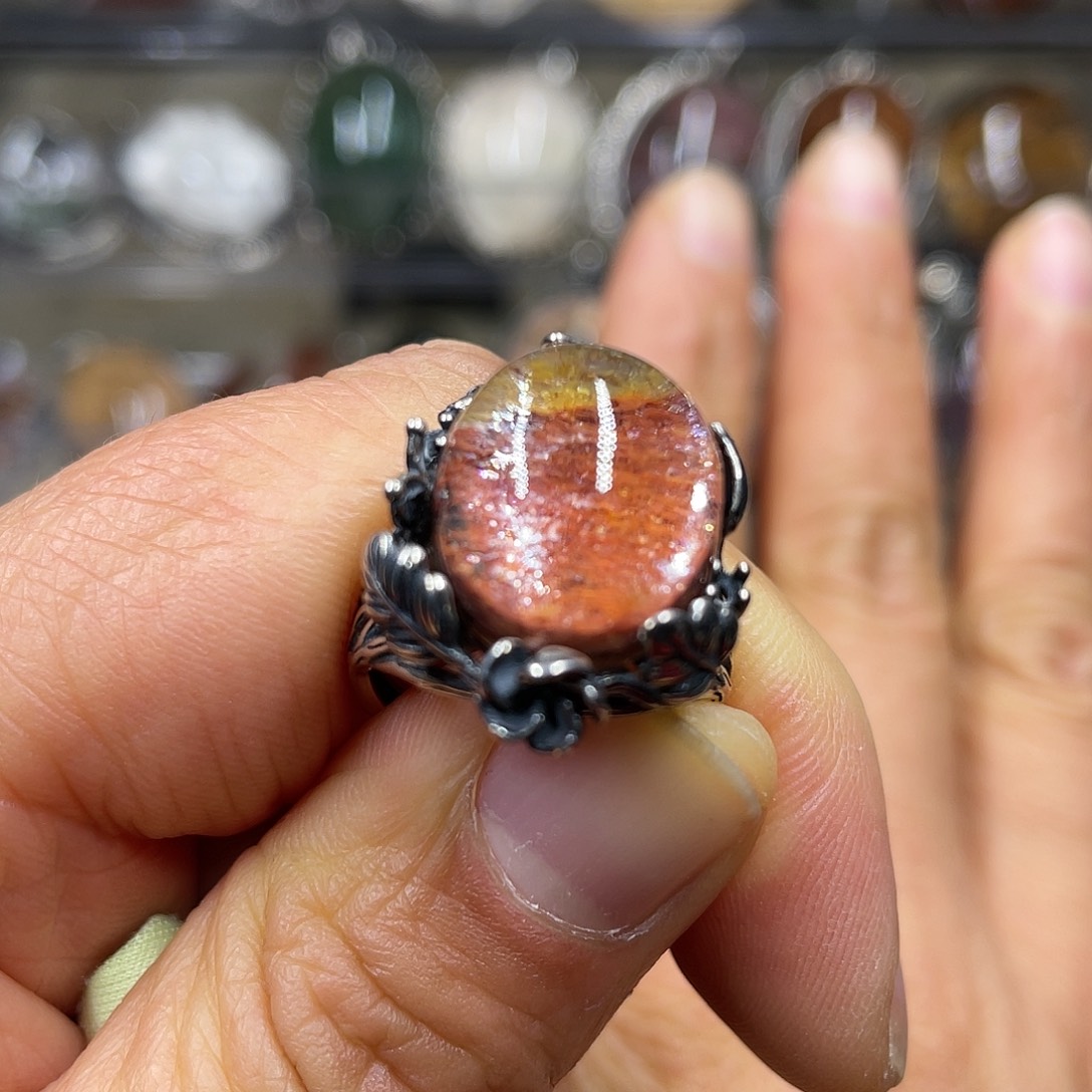 【闪购商品】水晶珠宝半成品银S925镶嵌戒指