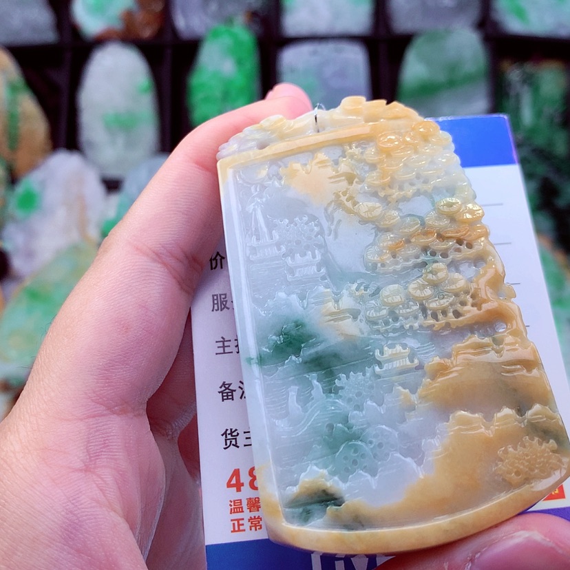 【闪购商品】翡翠颈饰未镶嵌挂件