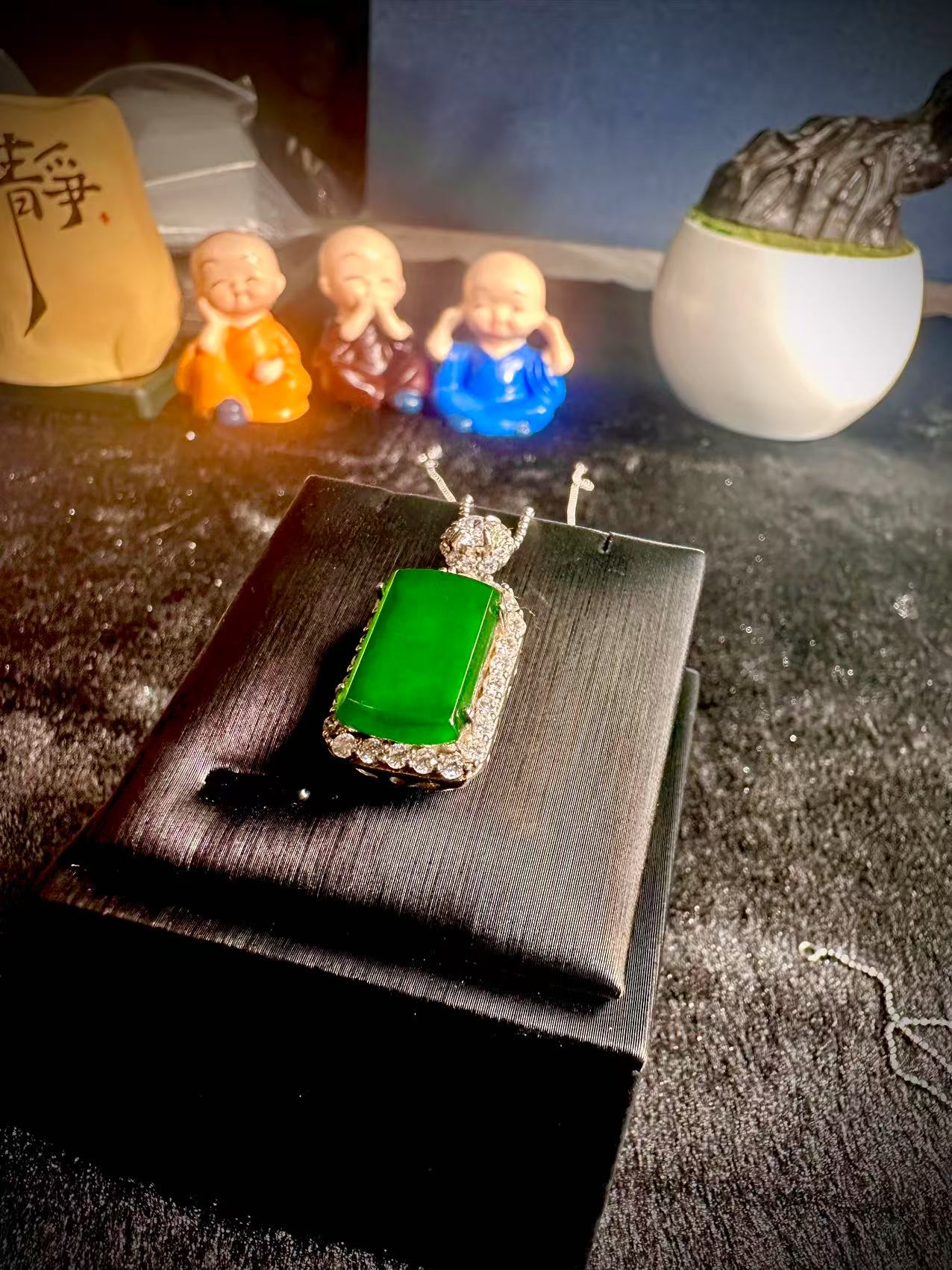 【无事】天然A货翡翠无事牌吊坠多样性发货