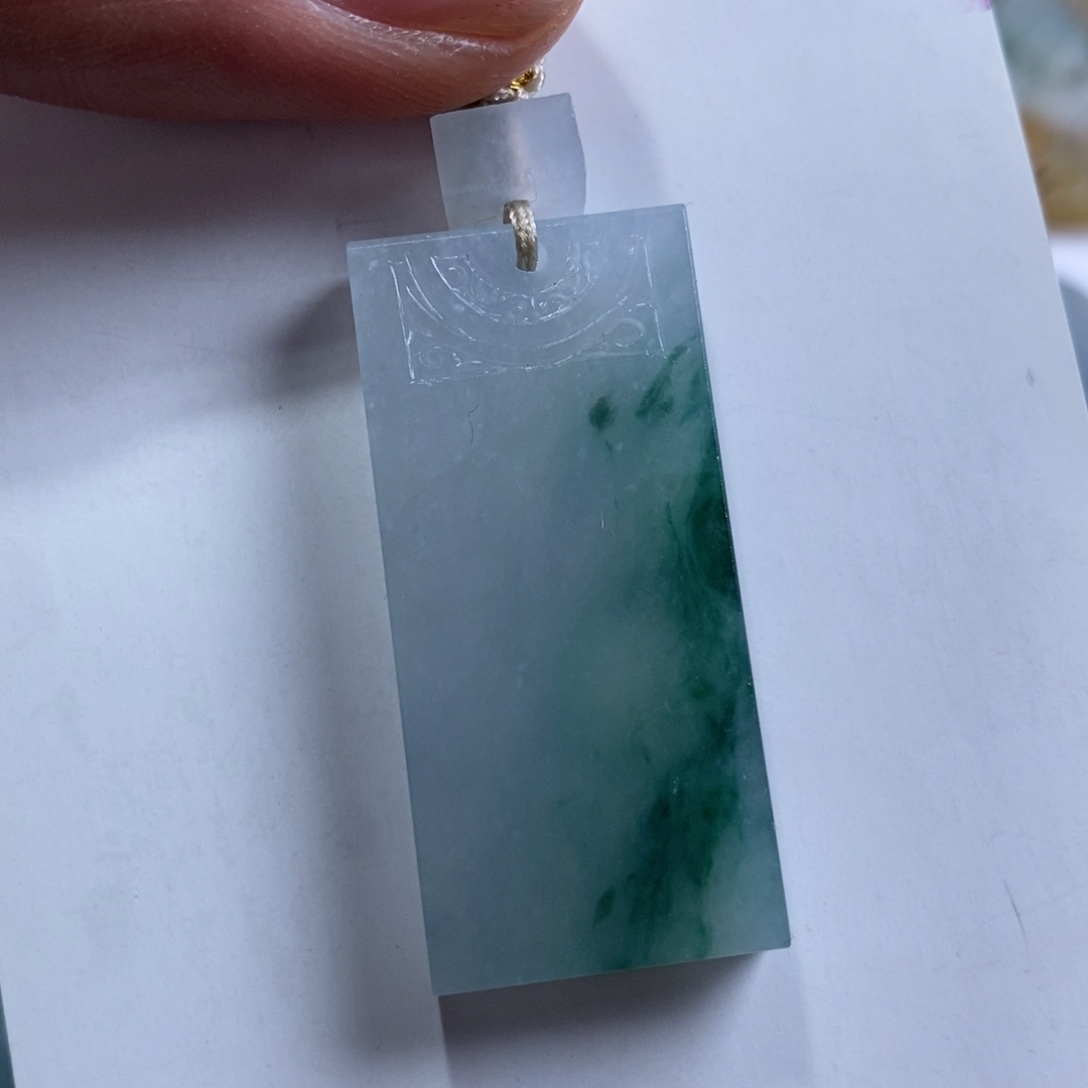 定制翡翠未镶嵌无事牌