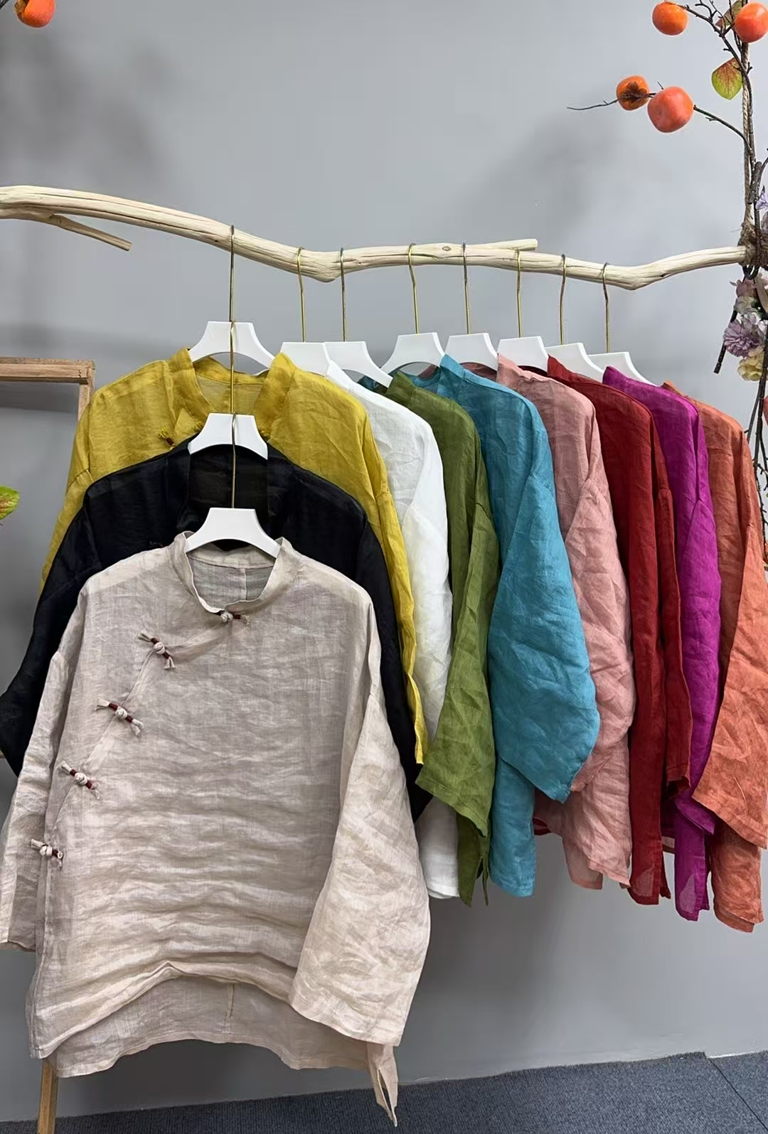 苎麻 五扣盘扣茶服小衫 181