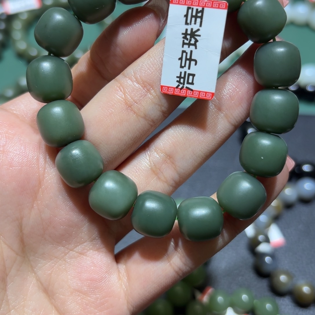 和田玉手串未镶嵌风***丶