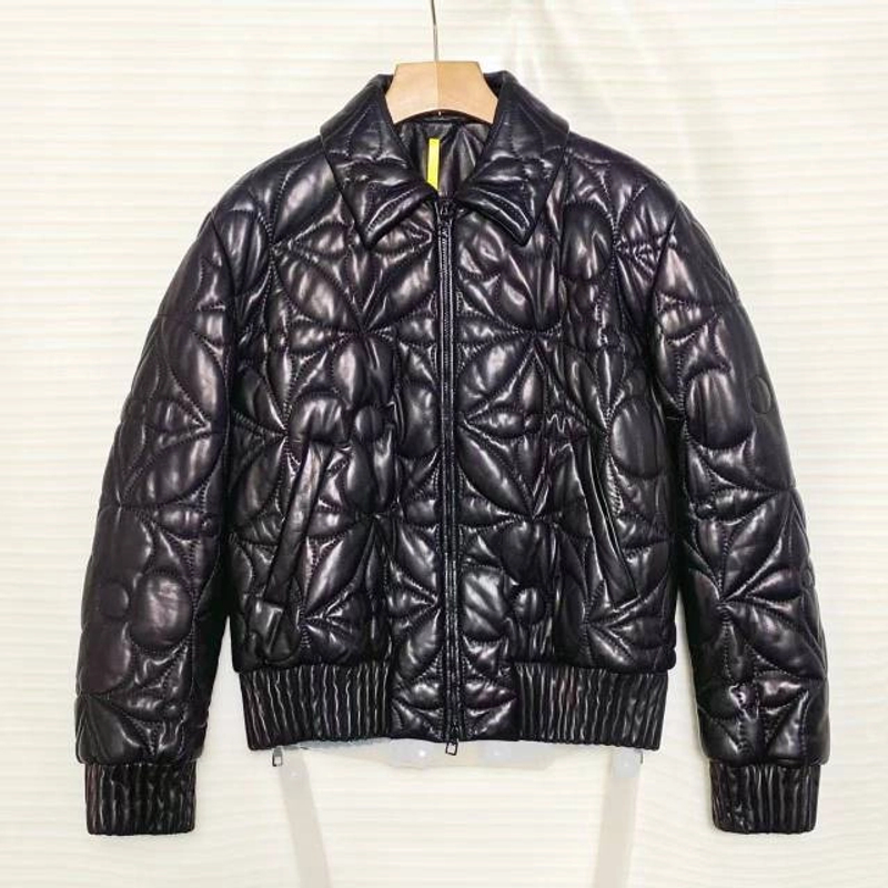 95新 LV 路易威登 LV 老花满印 皮衣 棉服/46码/XG-Y23372