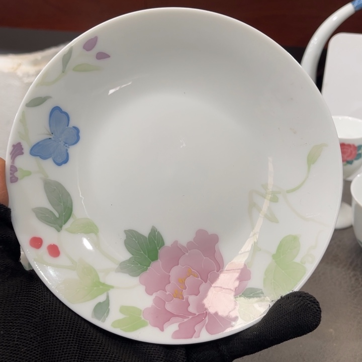 醴陵高温瓷器红官窑15厘米