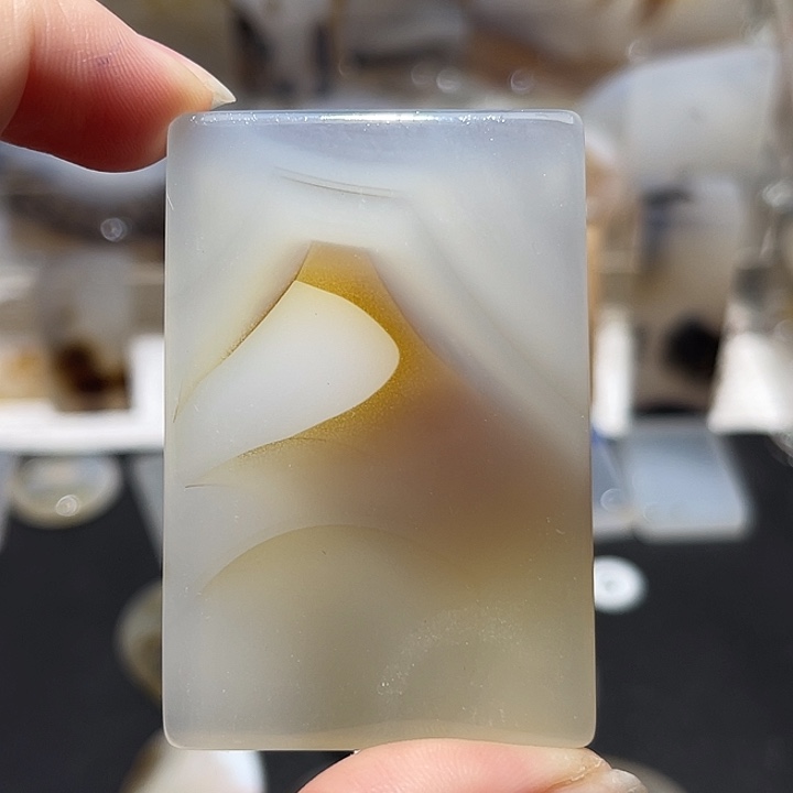 玛瑙/玉髓玉牌未镶嵌