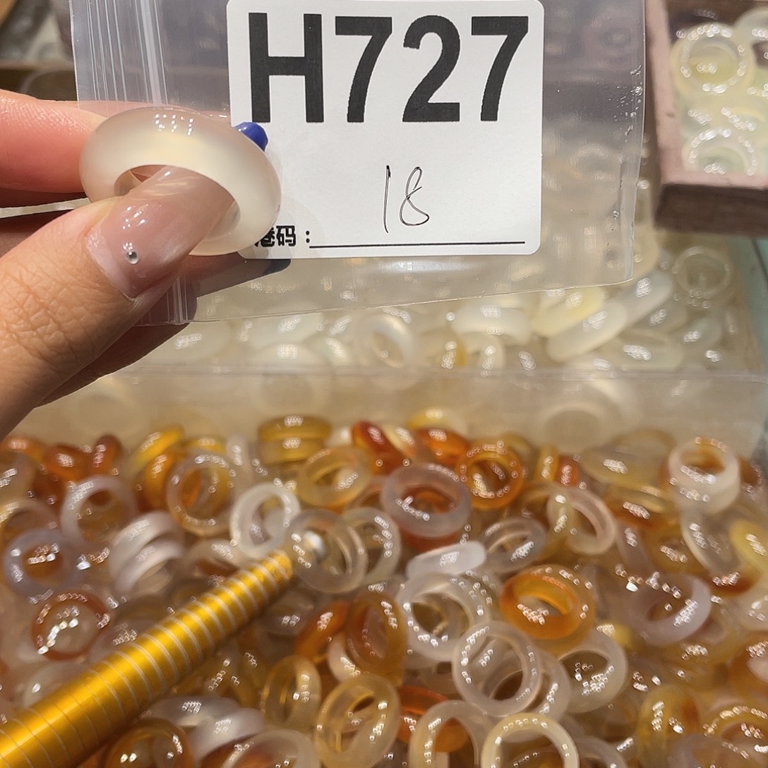玛瑙/玉髓未镶嵌戒指727