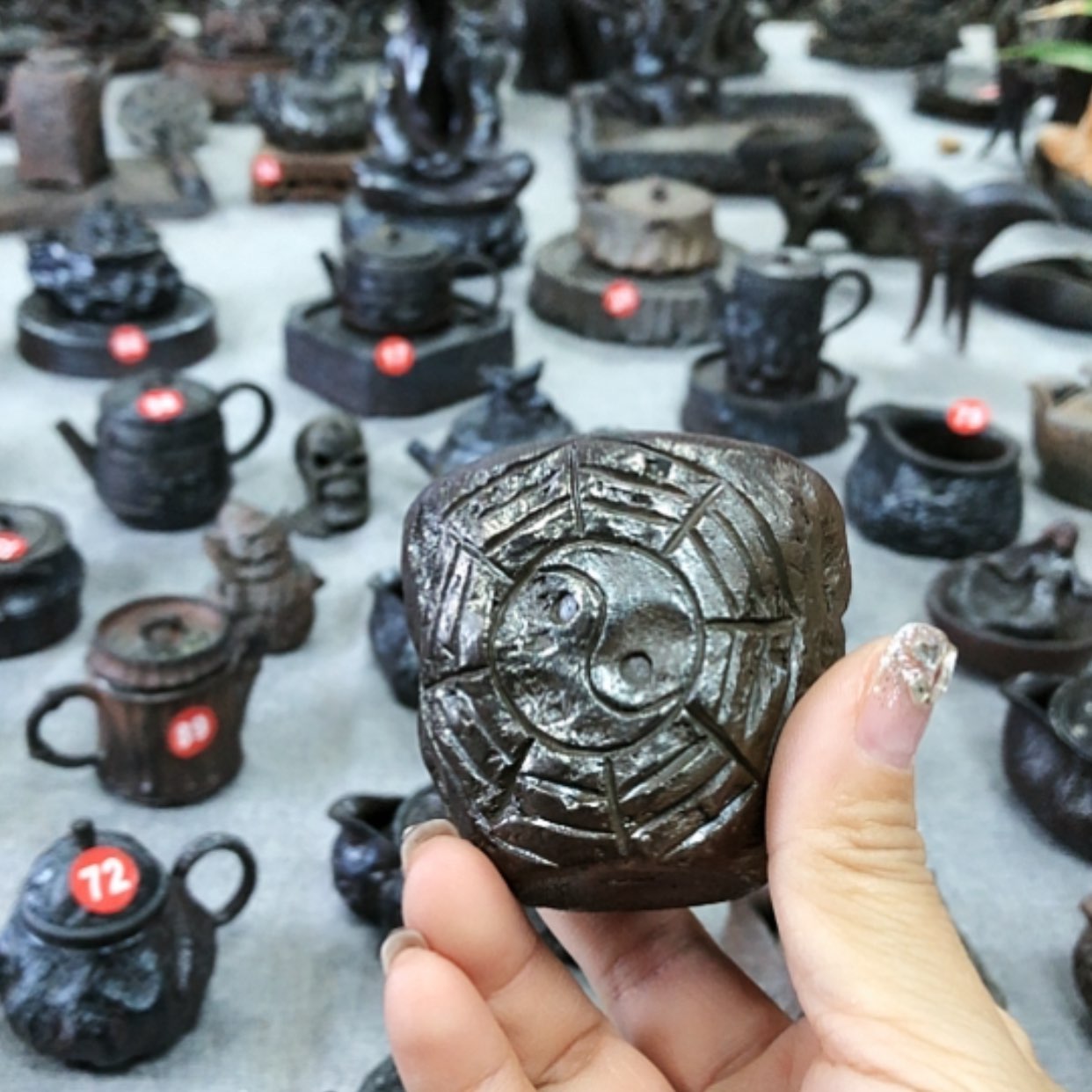 【闪购商品】杯全手捏柴烧茶器的