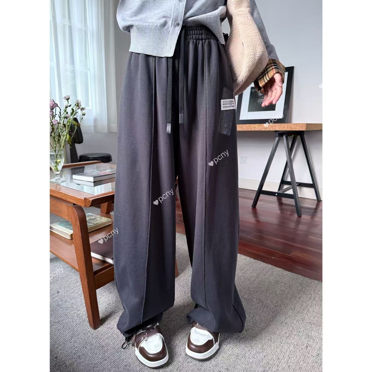 PCNY「休闲步履」不理理秋季新款小众女装时尚百搭阔腿裤