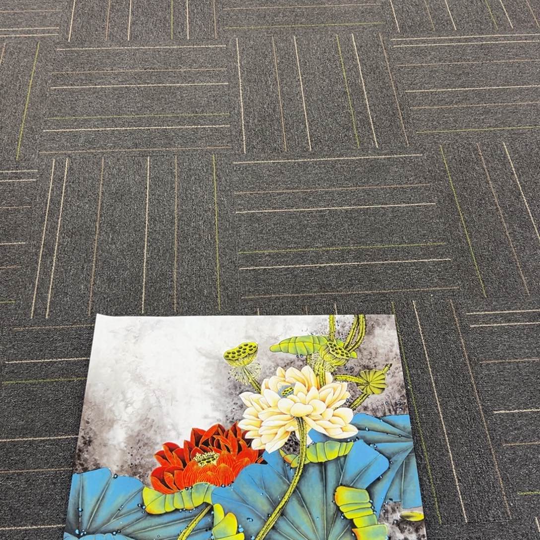 行***恰国画李老师的荷花作品