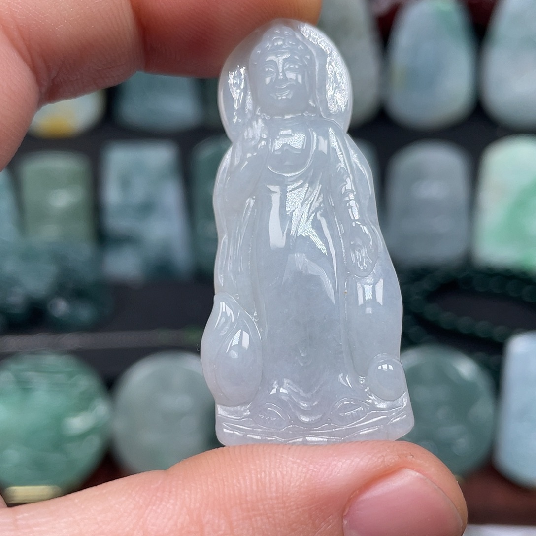 翡翠未镶嵌颈饰阿弥陀佛