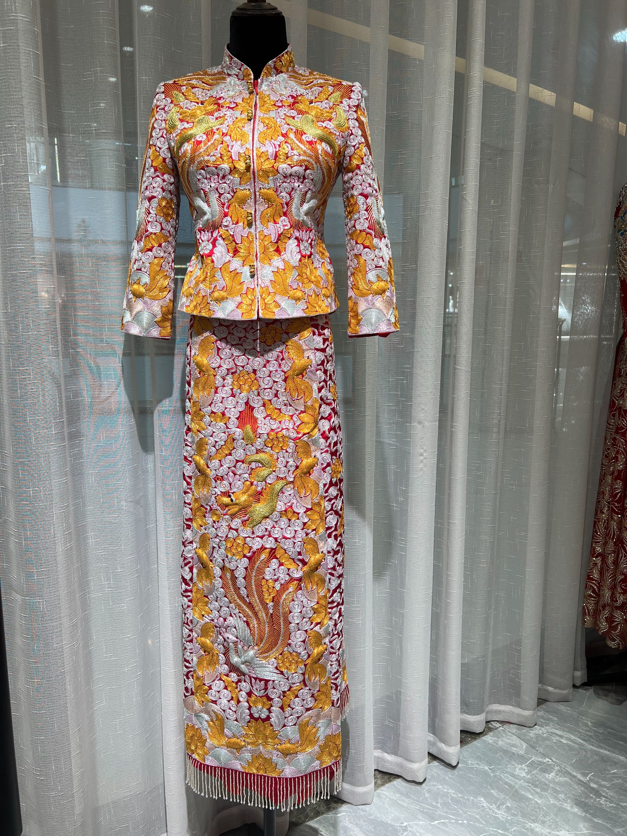 高端重工中式嫁衣明制龙凤褂新娘婚礼2025新款出阁服婚服