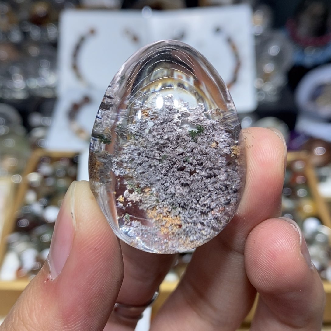 水晶水晶幽灵水滴吊坠未镶嵌