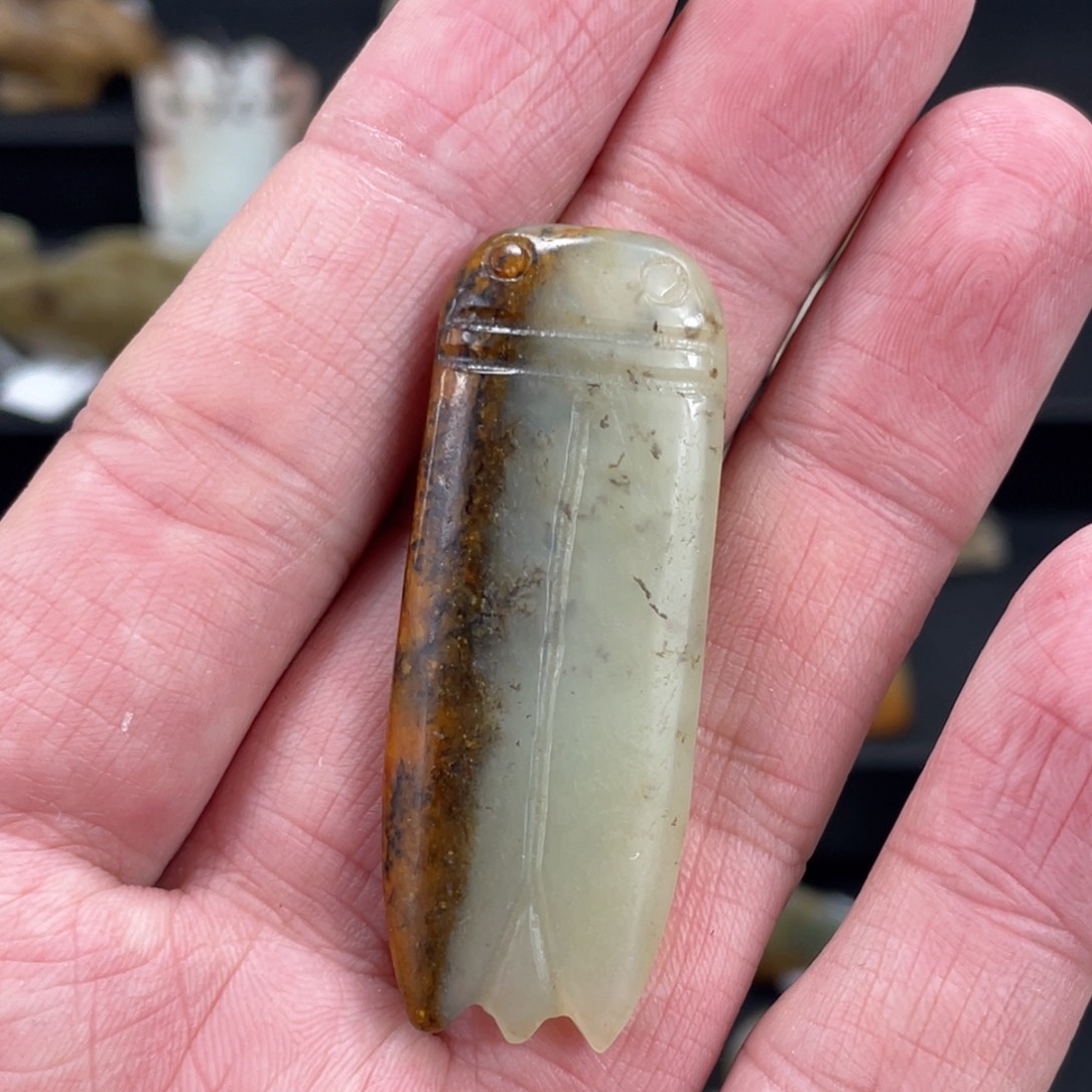 和田玉（糖玉）颈饰未镶嵌爱*肉