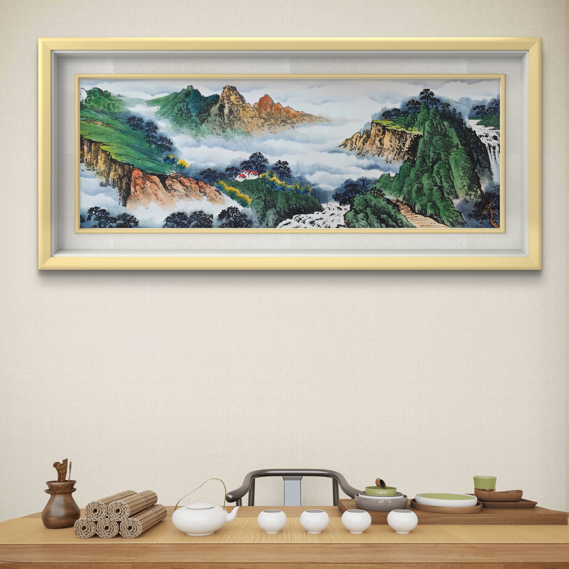 赵立鹤山水情怀5米国画长卷